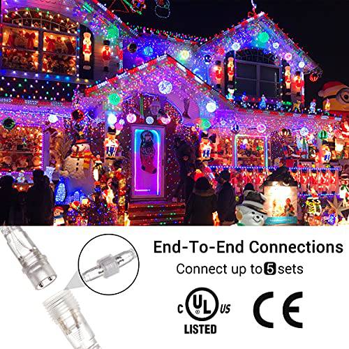 32.8FT 400 LED RGB Icicle Curtain Fairy Lights with 80 Drops - quntis-service