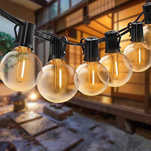 Globe Outdoor String Lights, UL Listed, Warm White,32FT G40 - quntis-service