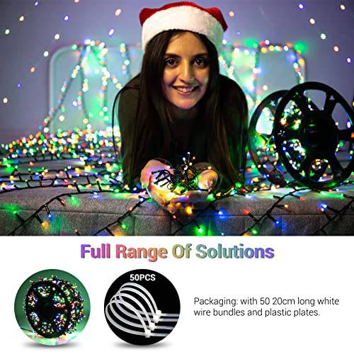164ft 2000Led Christmas String Lights for christmas tree decor, Colorful - quntis-service