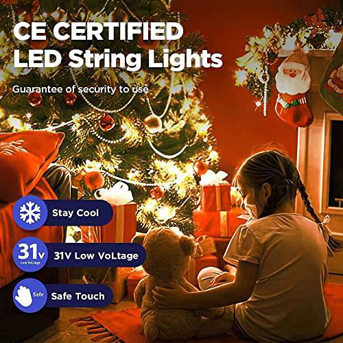 50M 2000LED Outdoor Christmas Lights, Green Wire Christmas Tree Lights Mains Powered - quntis-service