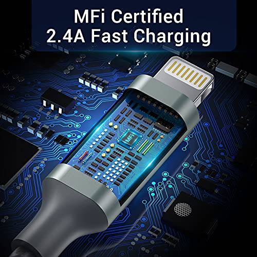3Pack 6ft MFi Certified Lightning Cable USB - quntis-service