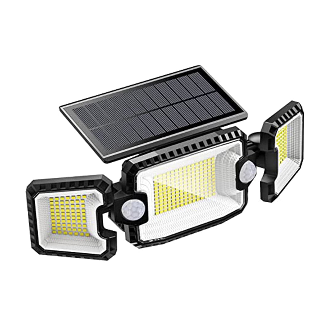 180°Super Wide Angle Adjustable 3 Heads Solar Security Lights Outdoor IP65 Waterproof Light - quntis-service