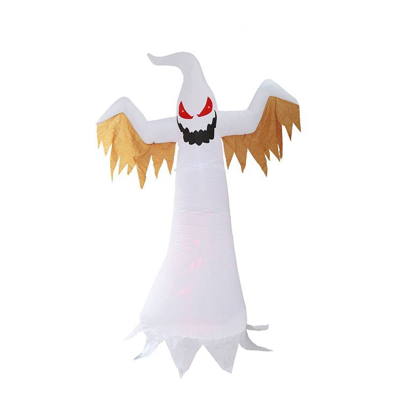 Halloween Inflatable Glowing Terror LED Ghost Halloween Decoration Prop (8ft High) - quntis-service