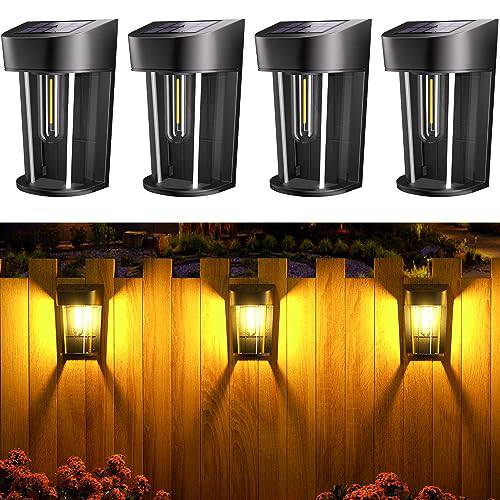 4 Packs Waterproof Outdoor Solar Lights Warm White Automatic On/Off - quntis-service