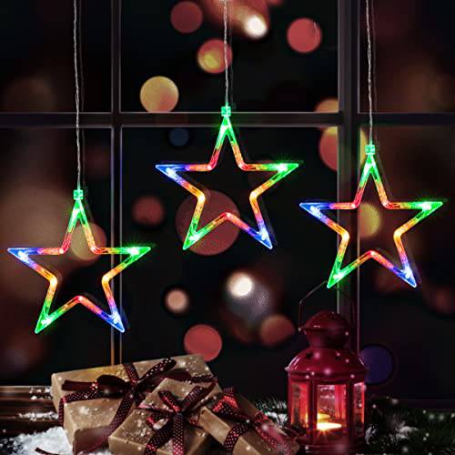 3 Star Christmas Twinkle Star Fairy String Window Lights - quntis-service
