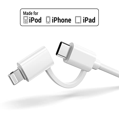 30W 2 in 1 USB C Lightning Cable with Wall Charger - quntis-service