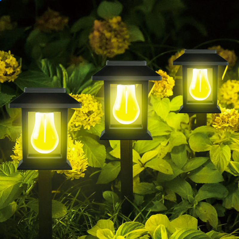 Solar Ground Stake Lights – Waterproof LED Filament Garden Lamps for Outdoor Lawn & Patio Decoration