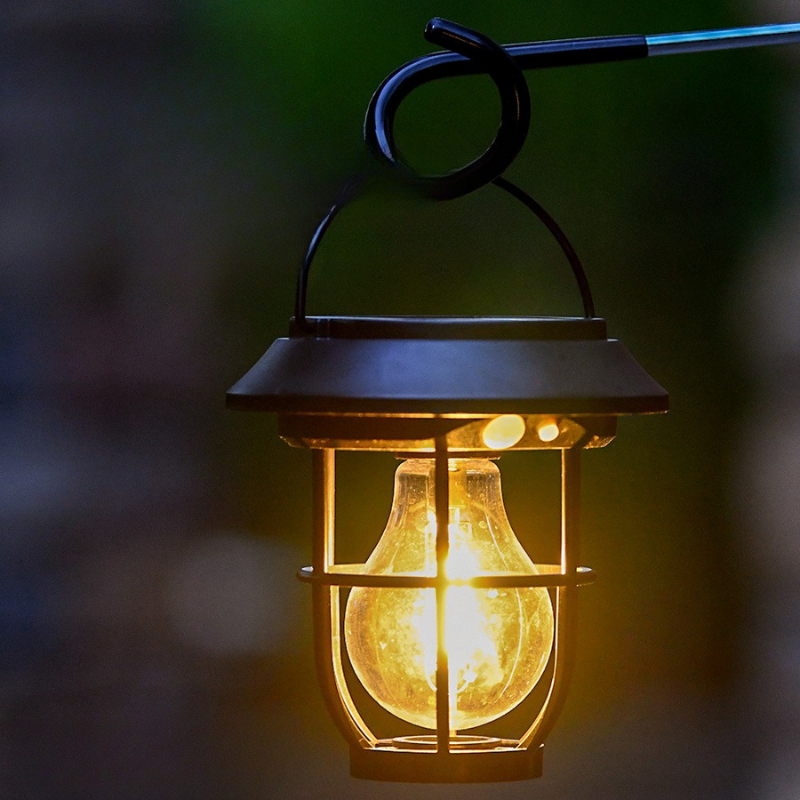 3-in-1 Solar Lawn Light – Ground Insert, Hanging & Wall-Mount Outdoor Filament Atmosphere Lamp | Sensor Garden & Pathway Light