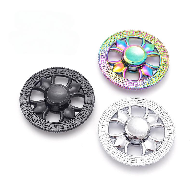 2nd Gen Zinc Alloy Clover Fidget Spinner – Colorful Stress Relief Finger Toy
