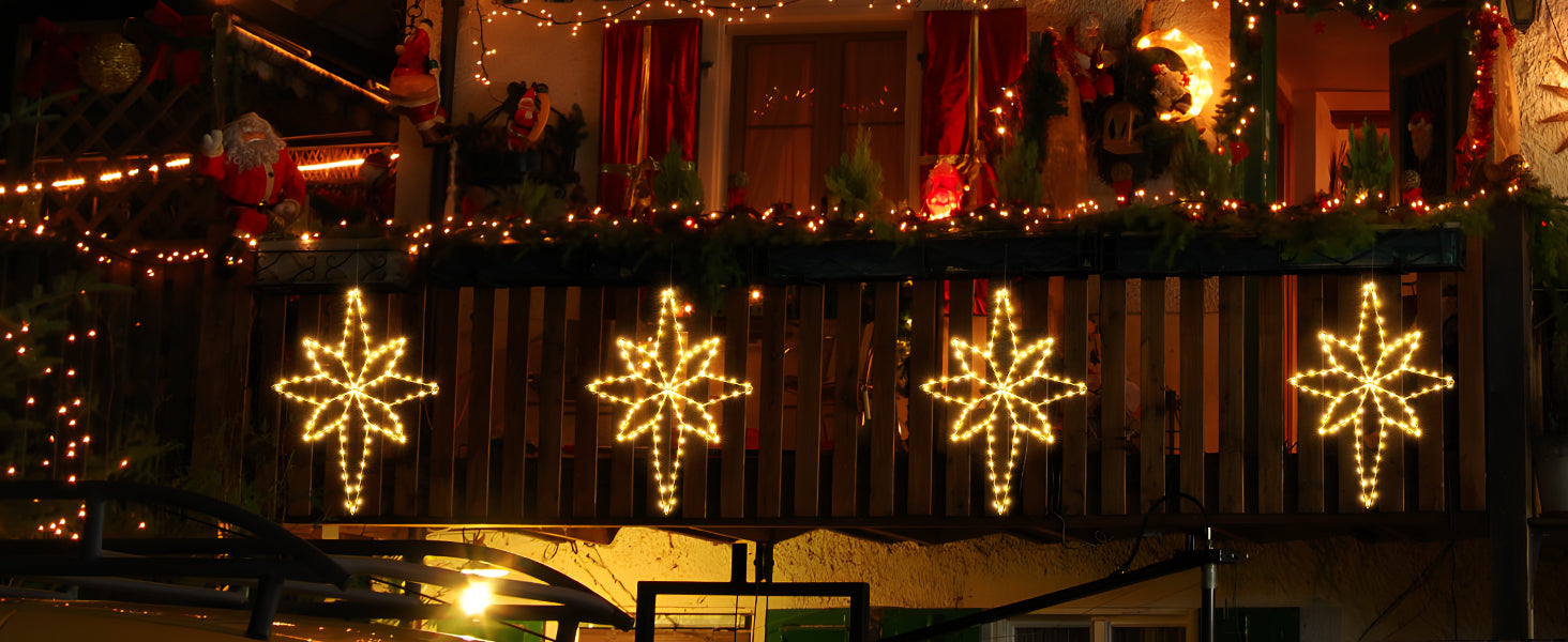 Étoile De Bethléem Lumineuse - 58 Cm - 118 LEDs - IP44 - Déco Noël Intérieur/extérieur - 4