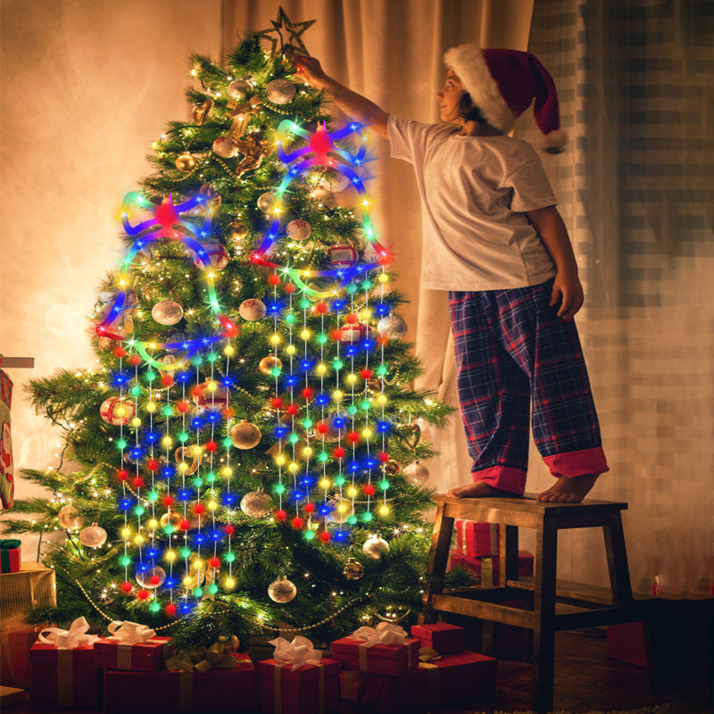 Christmas Bell Hanging Lights Warm White/Colorful Mini Globe Lights