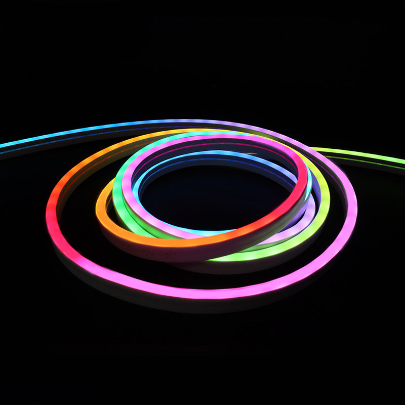USB RGB неоновая светодиодная лента ¨C 5V Bluetooth управление через приложение, силиконовая водонепроницаемая светодиодная лента с активацией музыкой
