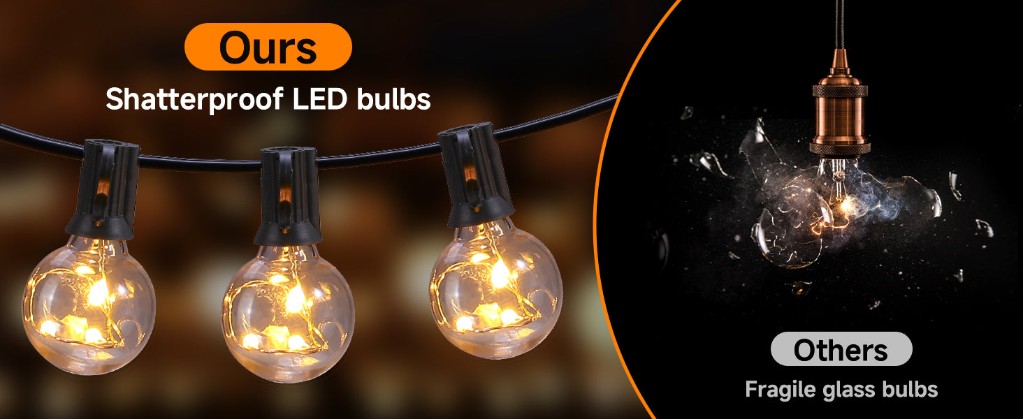 LED ストリングライト LEDストリングスライト（自動色変化のRGB 黒コードタイプ