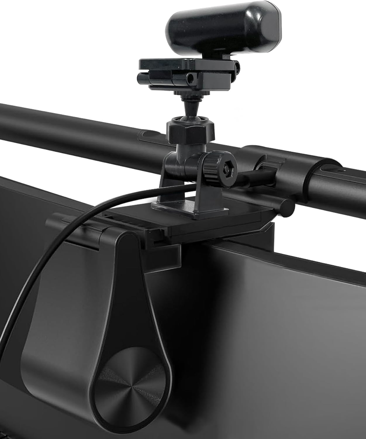 Quntis Universal Camera Mount for Eye-Care Lamps & Monitor Light Bars, 3M Adhesive Base, Compatible with Most Desk Lamps