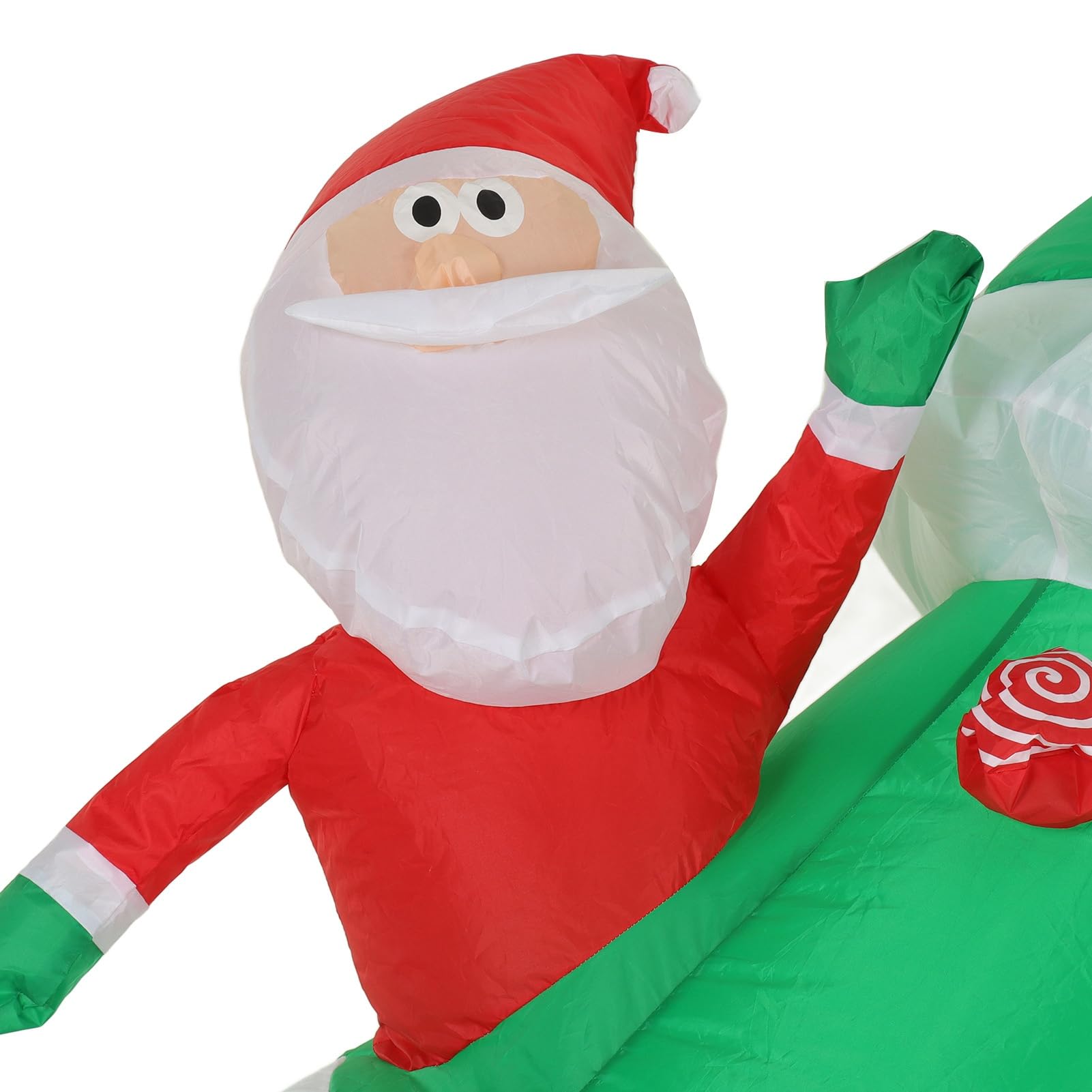 Quntis 8FT Christmas Inflatable Tree, Blow up Santa Snowman with Gift Boxes LED Lighted Xmas Decorations Outdoor Inflatable Christmas Decoration for Indoor Yard Garden(US)