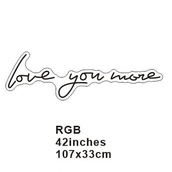 “Love You More” Neon Sign – Romantic LED Neon Light Wall Decor for Bedroom, Wedding, Anniversary Gift, Bar & Home Aesthetic