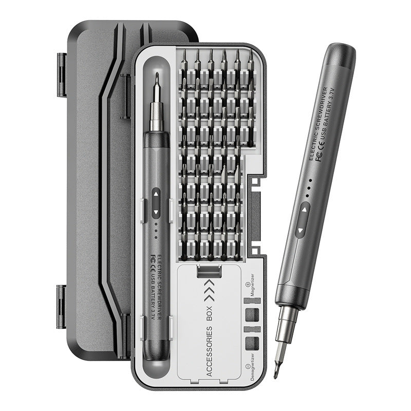 46-in-1 Precision Electric Screwdriver Set | Compact, Quiet, Rechargeable | High Torque & Long Battery Life for Home Repairs