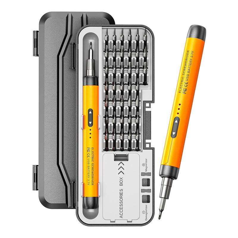 46-in-1 Precision Electric Screwdriver Set | Compact, Quiet, Rechargeable | High Torque & Long Battery Life for Home Repairs
