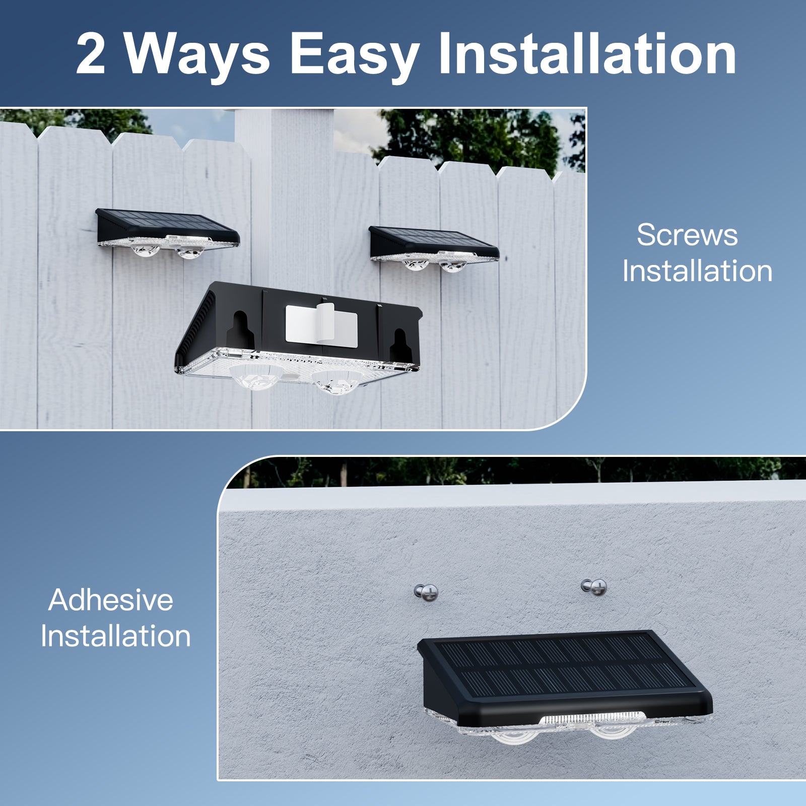 Solar Mini Wall Washer Light – 11 Color Modes, Outdoor Waterproof LED