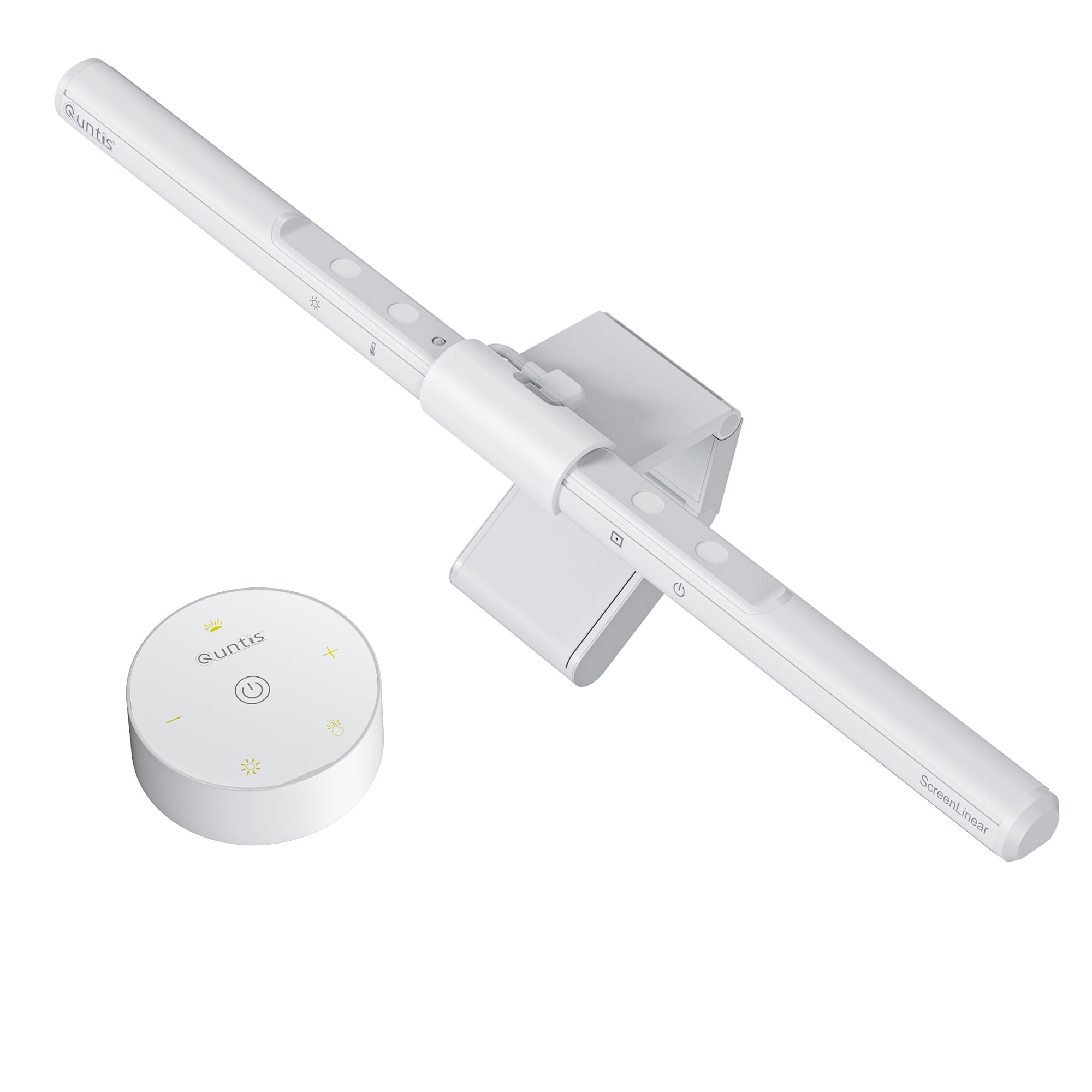 Quntis モニターライトバー – スペース節約、目に優しい、取り付け簡単