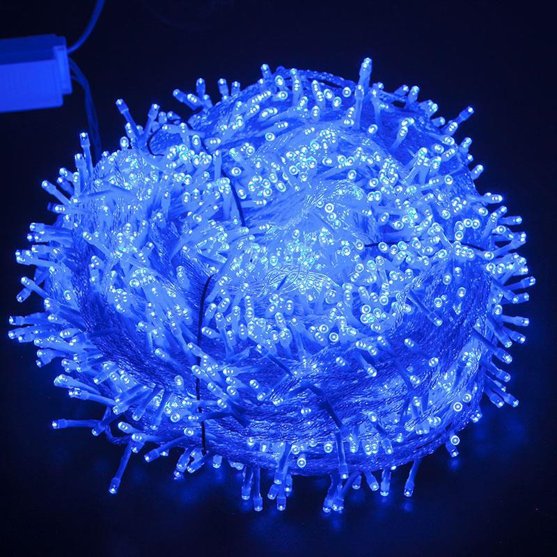 Quntis Guirlande lumineuse étoilée clignotante LED à brancher ¨C 50m (164ft) avec 400 lumières pour décoration de Noël et de fêtes en extérieur