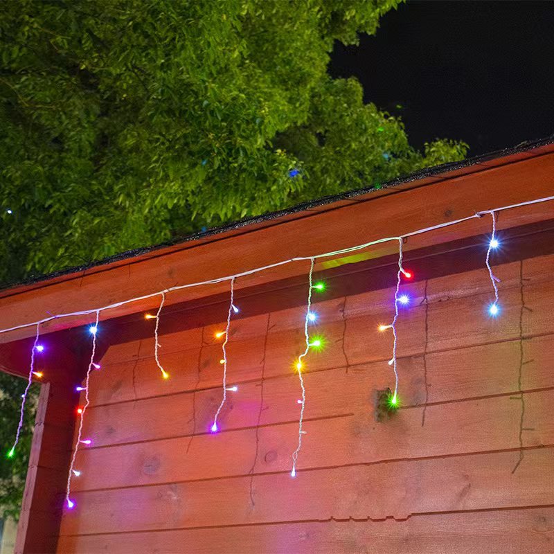 Quntis 164FT Waterproof LED Curtain Lights – 36V Low Voltage Icicle Lights for Holiday & Event Decor