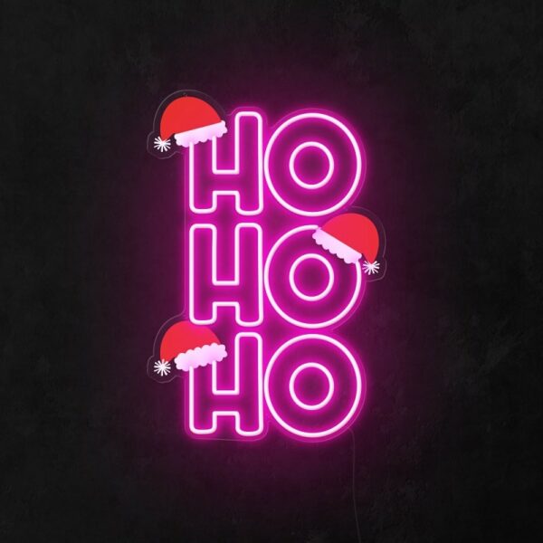 Quntis “Ho Ho Ho” Christmas Neon Sign — Warm Festive LED Light for Holiday Home & Party Decoration