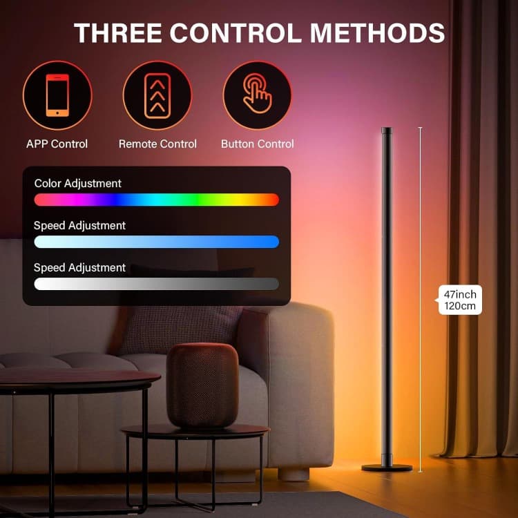 RGB LED Floor Lamp,FL001 (15.7Inch) - Quntis