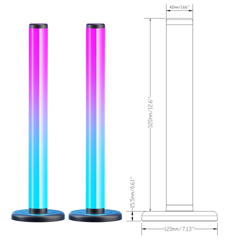RGB LED Desk Lamp,D008 - Quntis