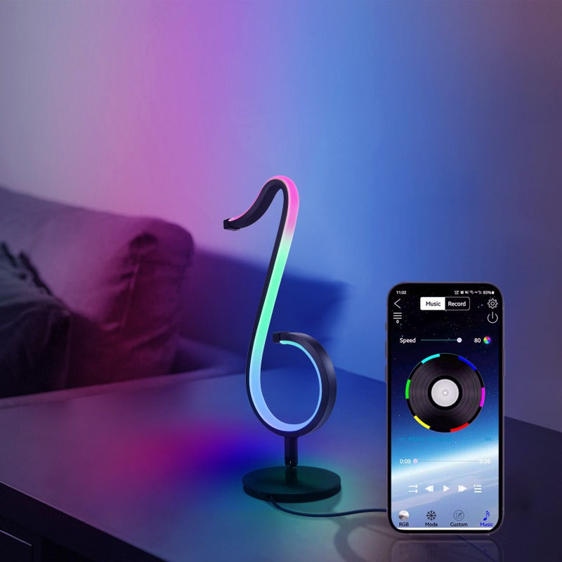 Smart RGB APP Remote Control£¬Symphony Atmosphere Light LED Night Light 180o Rotation Desktop Bedside For Home Decor Lamp