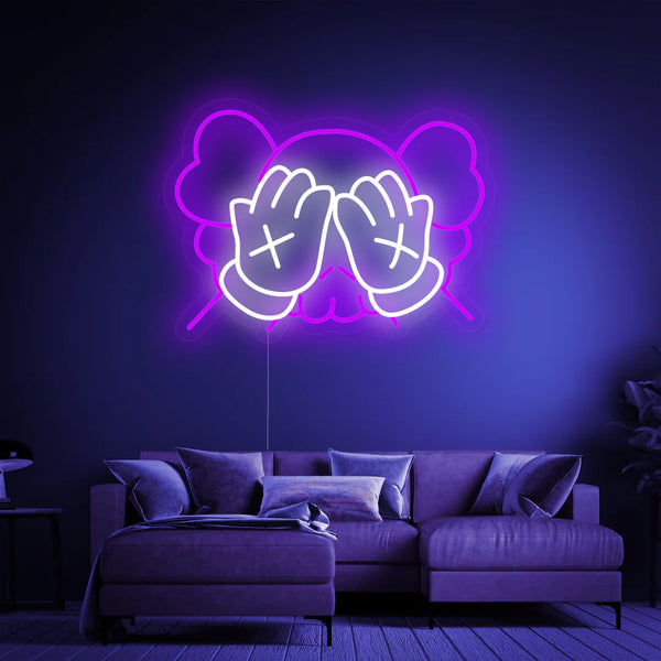 ネオンサイン LED ライト インテリア ウォールアート カウズ