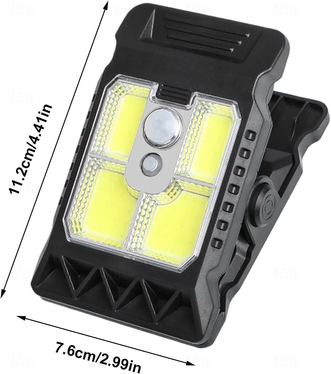 2PCS Solar Clip-On Fence Lights, Outdoor IP44 Waterproof Solar Clip Light, LED Garden Fence Clip-On Solar Powered Lighting