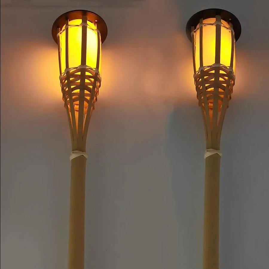 Solar lights outdoor flickeringflame, Outdoor Decorations for Patio Path Yard