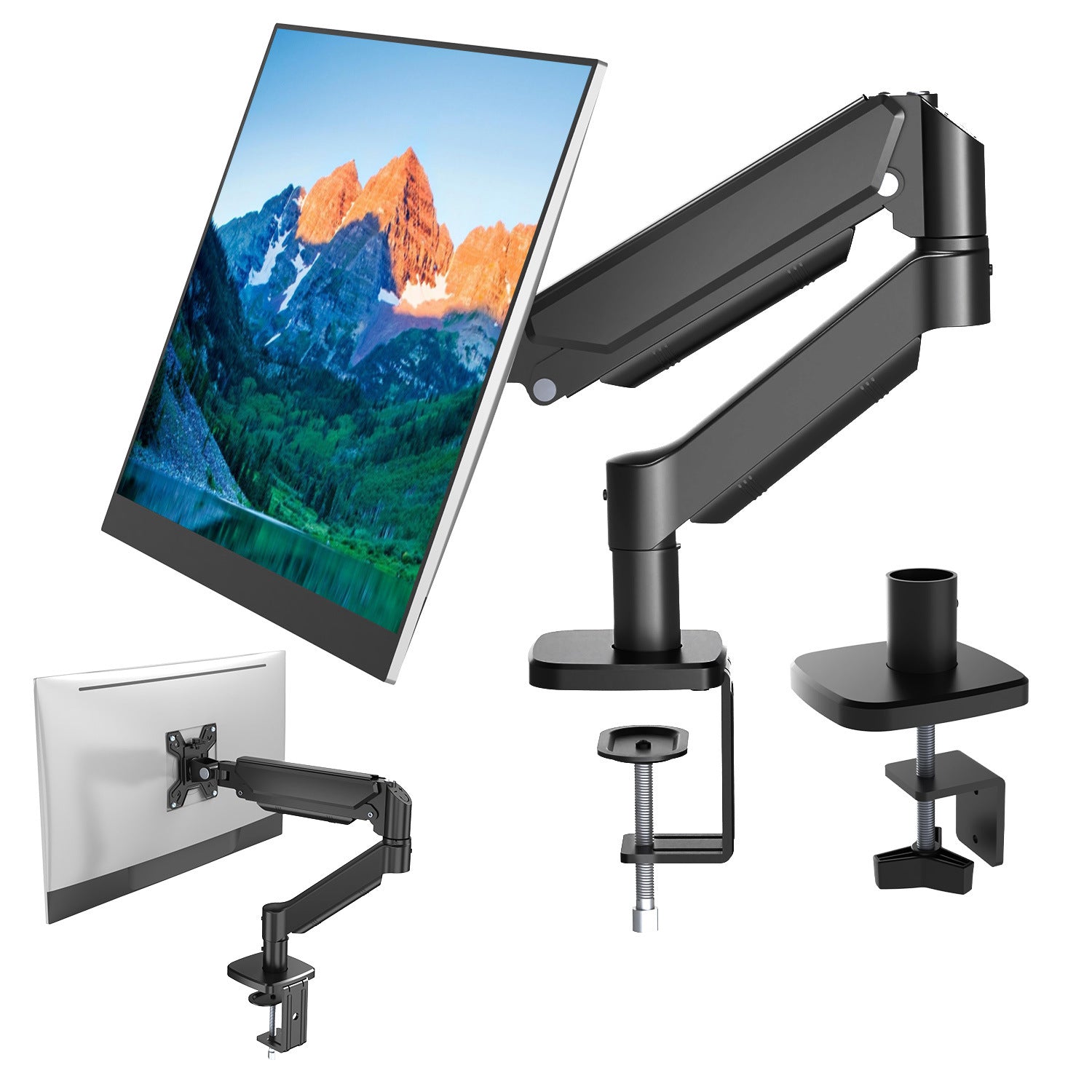 Professional VESA-Compatible Wall-Mount Monitor Arm - Full Motion