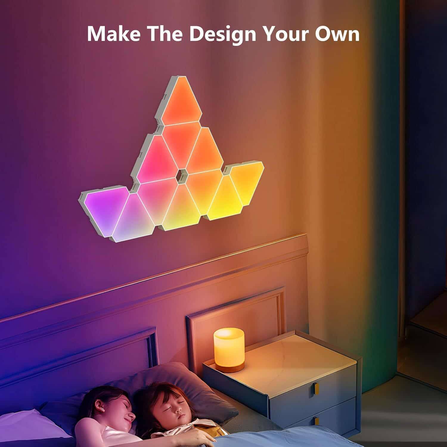 RGB LED Triangle Wall Light，W005 - Quntis