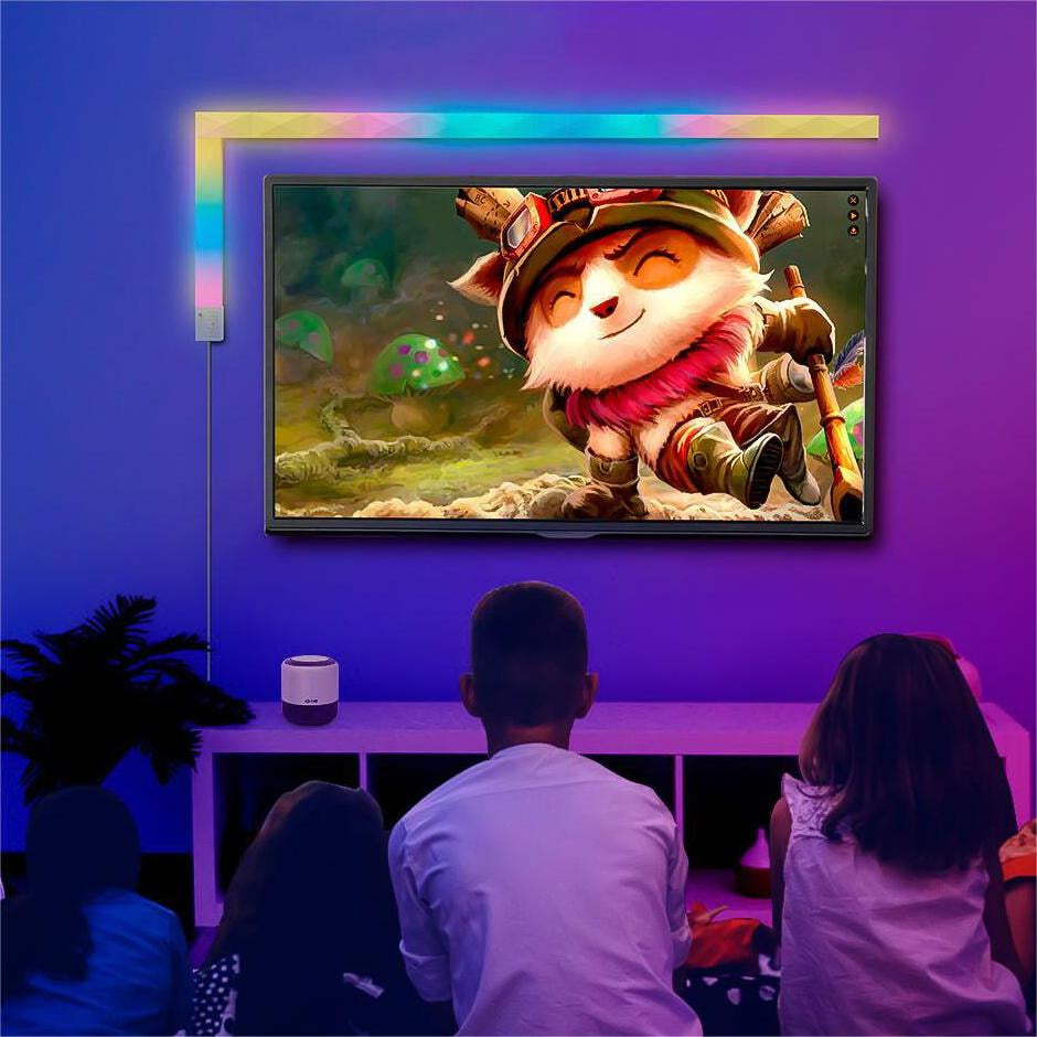 RGB LED Wall Sconce with Remote and APP Control, RGB Glide Wall Light Bar for Gaming TV Bedroom Streaming