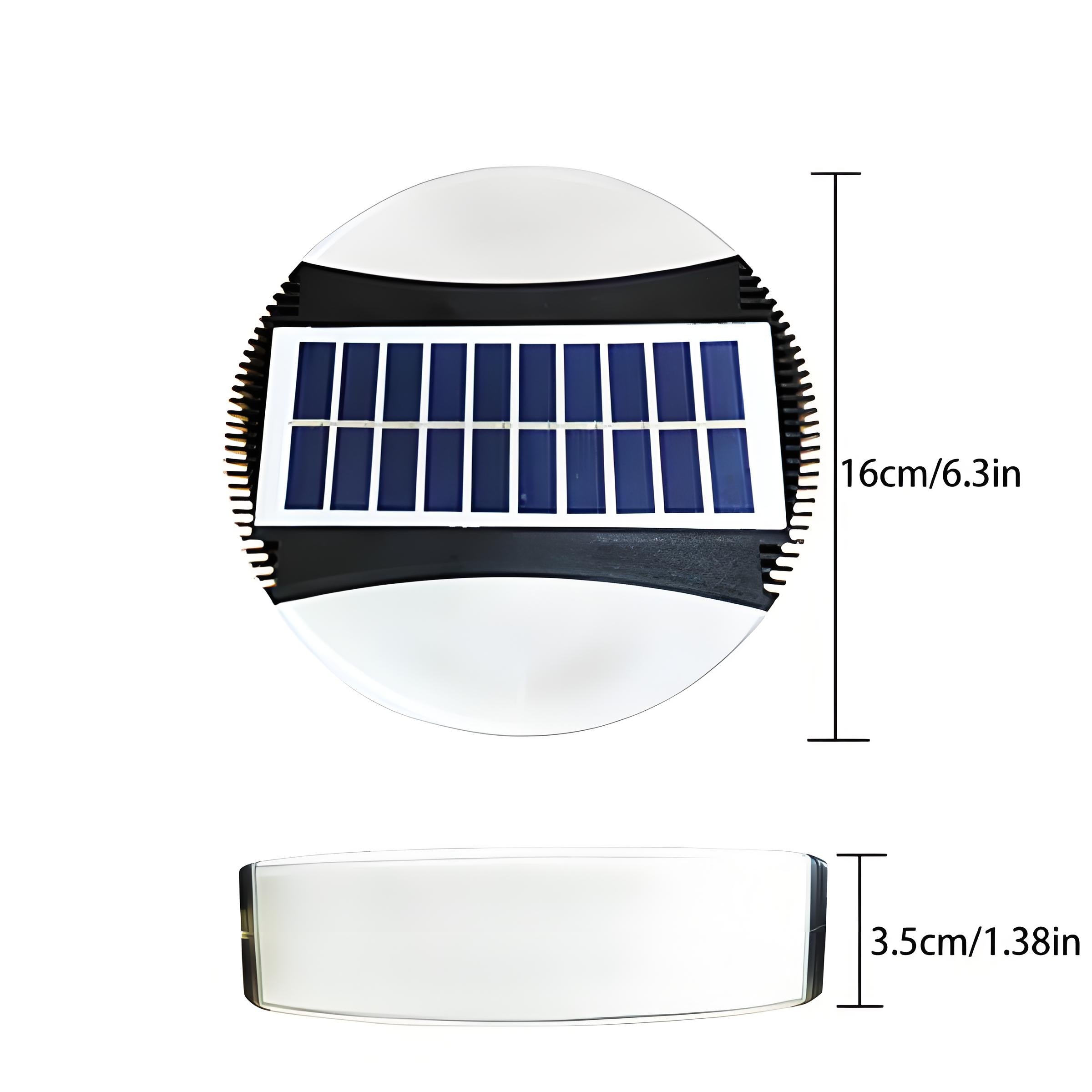 Luz de Parede Solar para Exterior – Luz de Decoração LED à Prova de Água para Jardim e Escadas