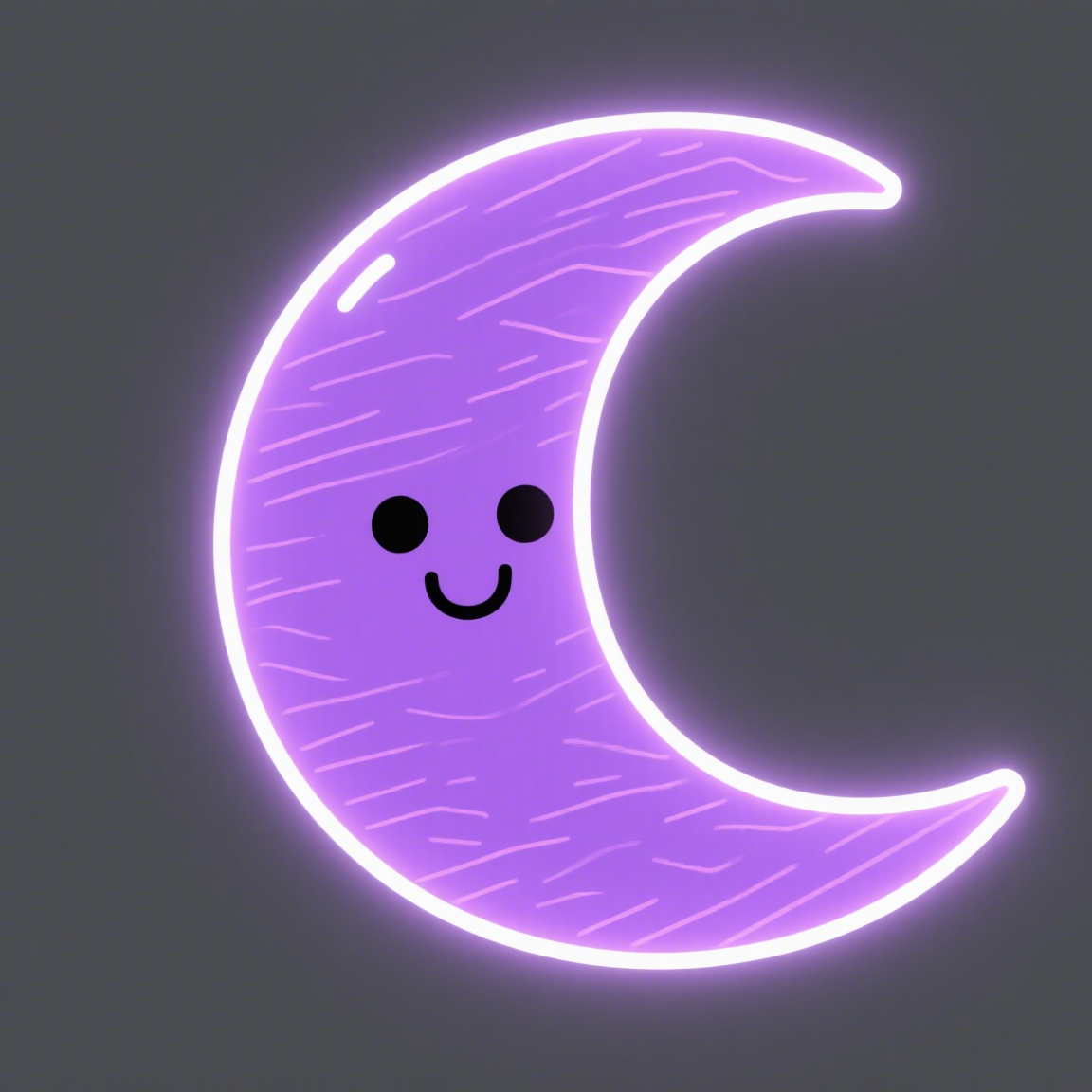 Purple Moon Neon Sign LED Wall Light – Aesthetic Bedroom Decor, Night Light for Home, Bar & Party