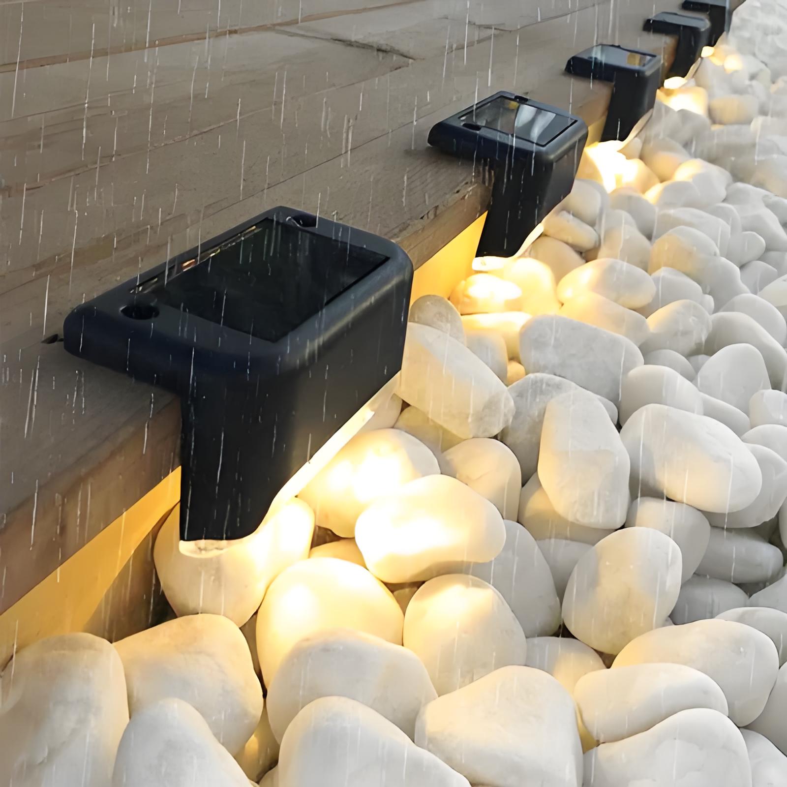 Luci a LED solari impermeabili per giardino, scala, balcone e recinzione | Illuminazione LED per paesaggi esterni