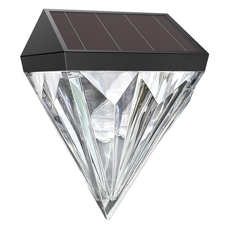 Luci Solari per Recinzione a Diamante, Luci da Deck Esterno Impermeabili per Scale, Luci Solari per Giardino, Cortile, Patio, Scale, Montaggio a Muro