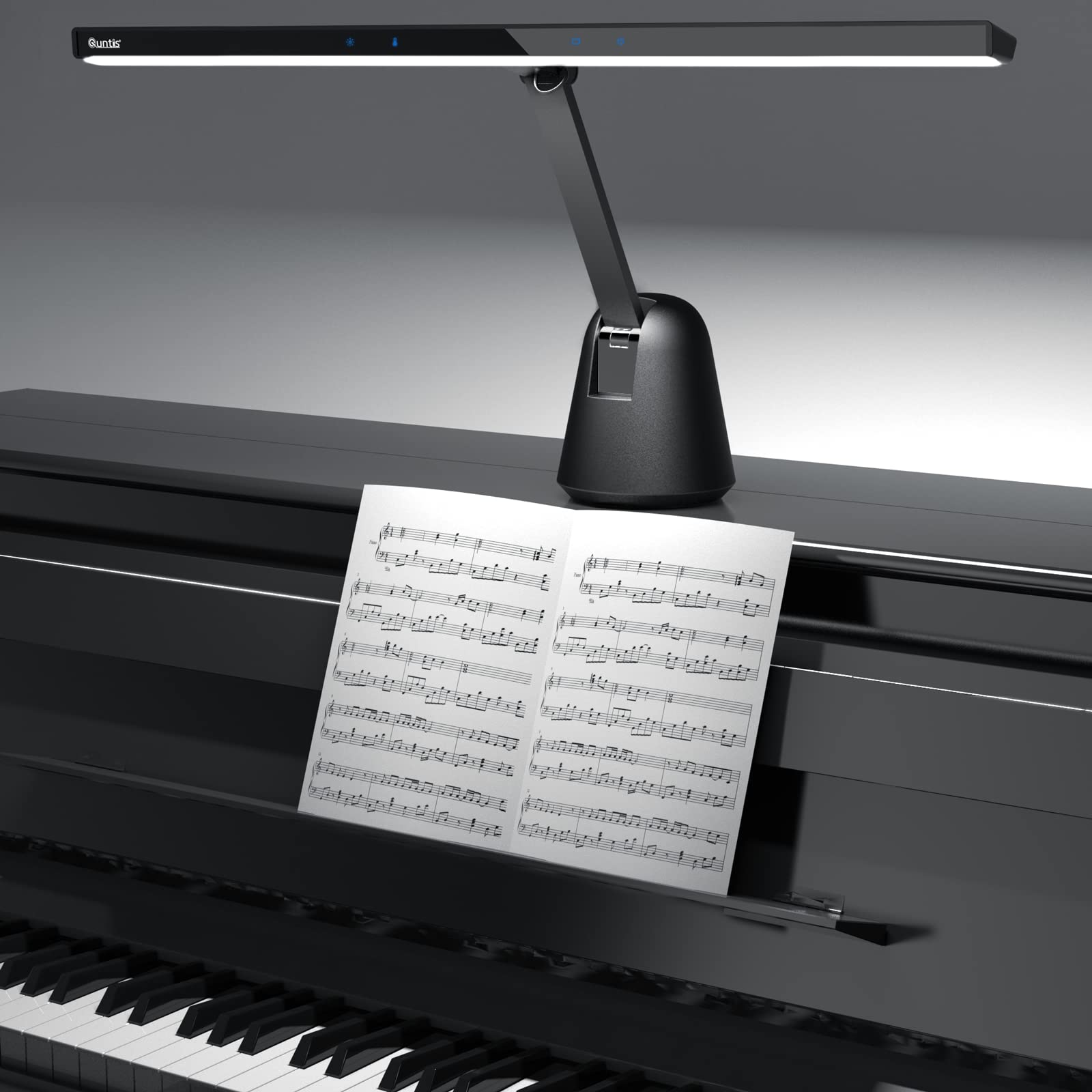 New Max 12W Professional Eye Caring Piano Lamp 55'' with Auto-Dimming - quntis-service